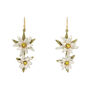 Edelweiss hook earrings by Michael Michaud